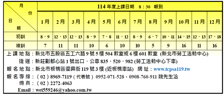 防火管理人報名簡章下載